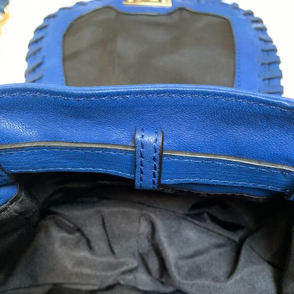 Joelle Hawkens Cobalt Blue Leather Crossbody Bag - Picture 2 of 6